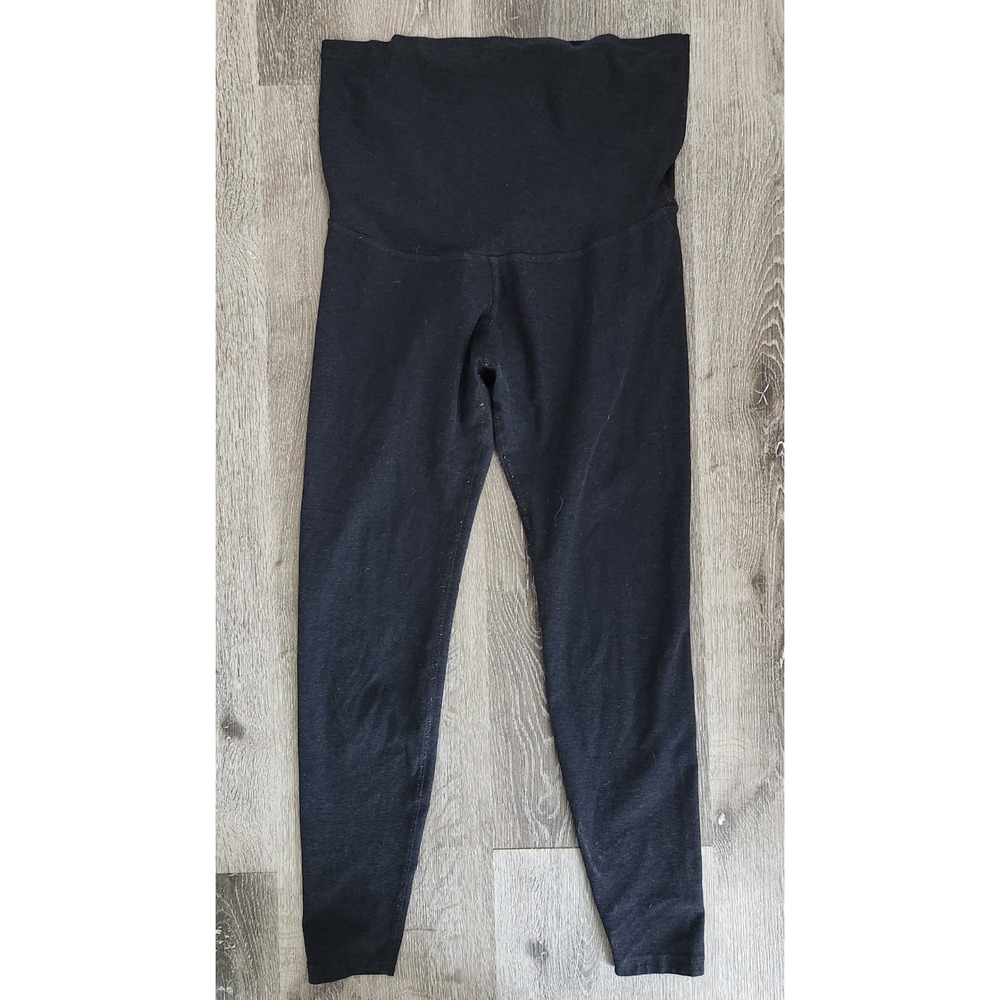 Beyond Yoga Beyond the Bump Maternity Leggings XL Black High Waist USA